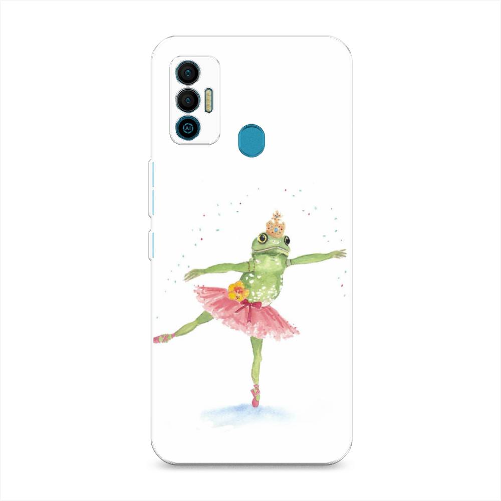 

Чехол для Tecno Spark 7 "Лягушка-балерина", Зеленый, 301050-4
