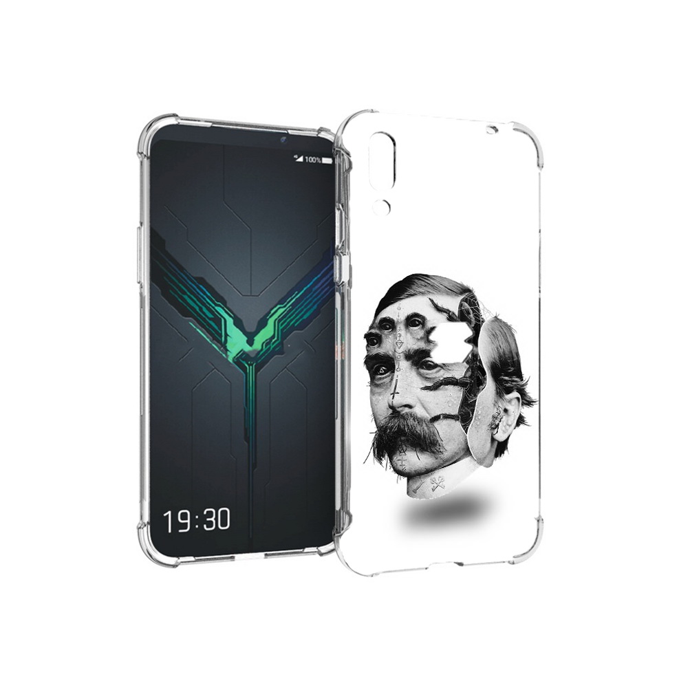 

Чехол MyPads Tocco для Xiaomi Black Shark 2 страшное лицо мужчины (PT144492.263.629), Прозрачный, Tocco