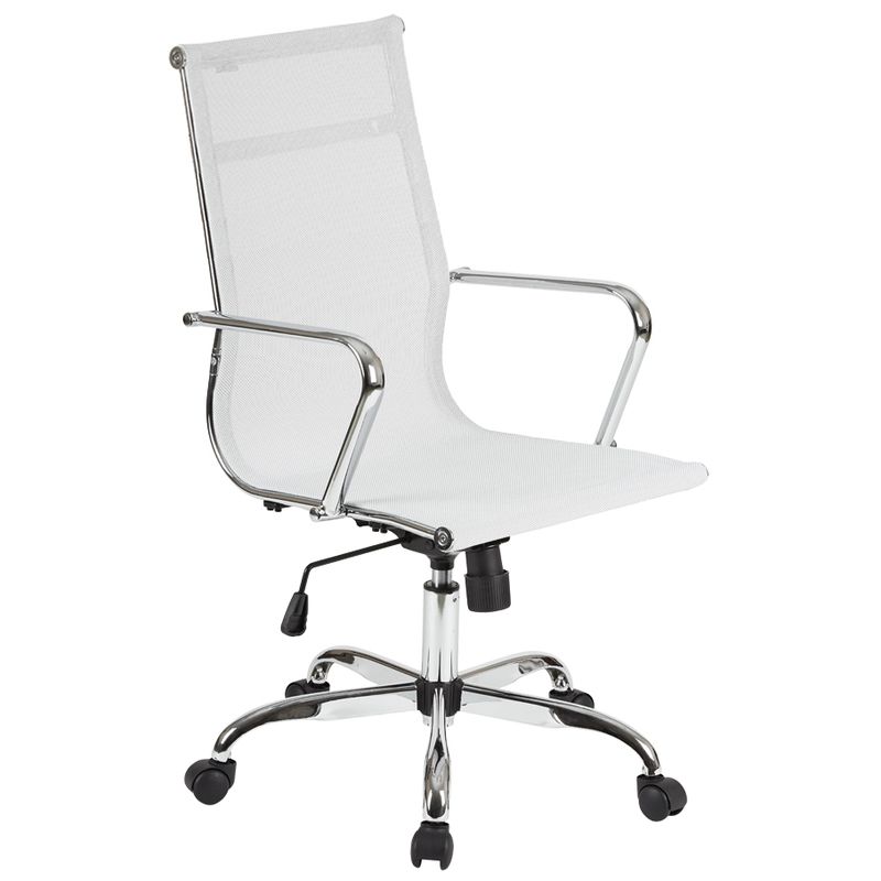 фото Кресло bn_y_echair-710 t net сетка белый, хром easy chair