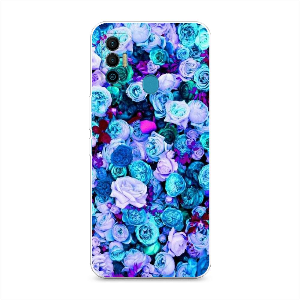 

Чехол для Tecno Spark 7 "Цветочный ковер", Фиолетовый, 301050-2
