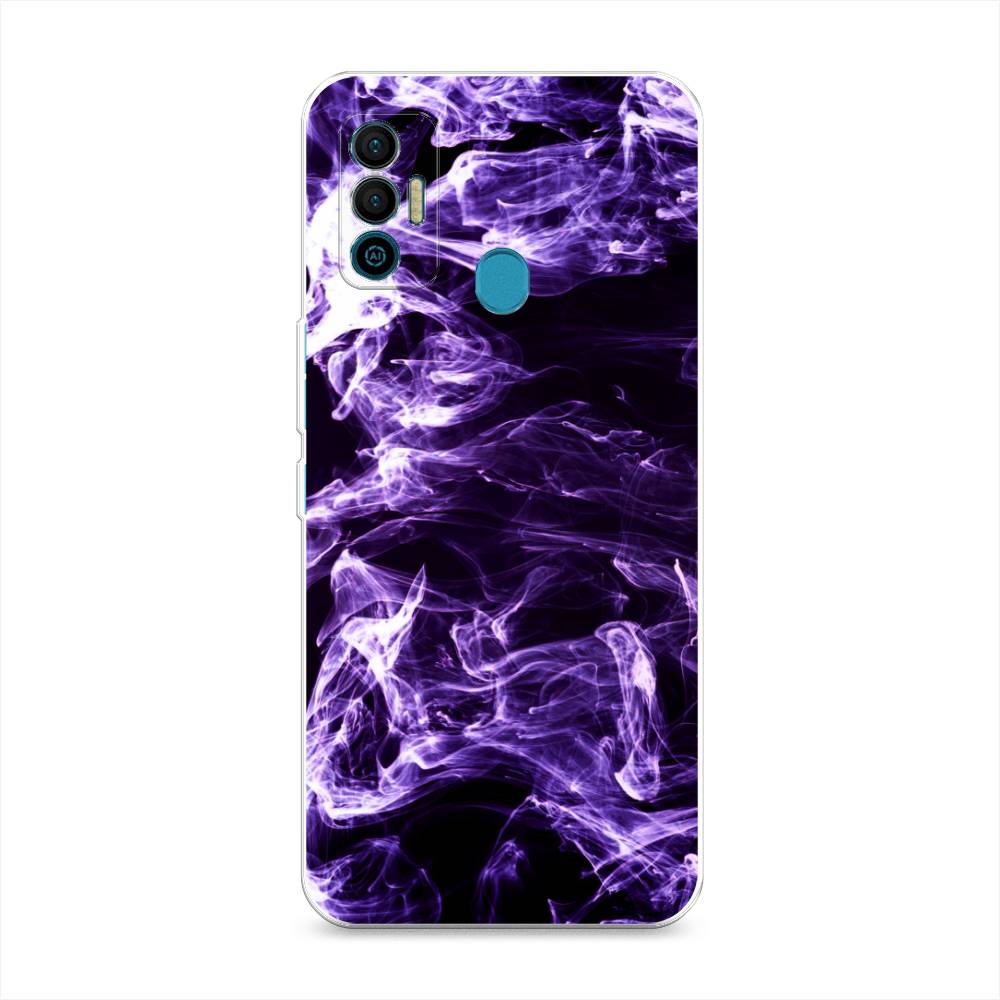 

Чехол для Tecno Spark 7 "Фиолетовый дым", Фиолетовый;белый;черный, 301050-3