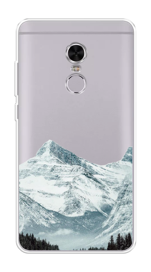 

Чехол на Xiaomi Redmi Note 4 "Горы арт 1", Белый;зеленый, 31850-2