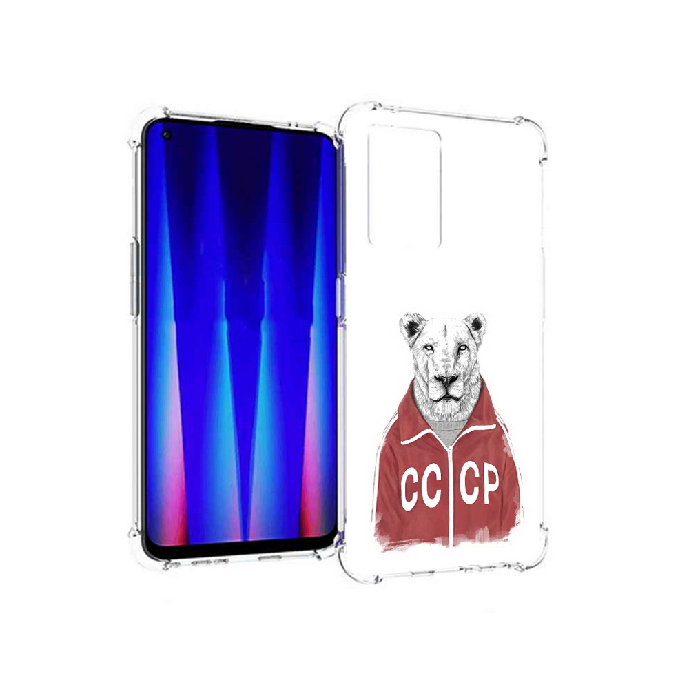 

Чехол MyPads Tocco для OnePlus Nord CE 5G львица ссср, Прозрачный, Tocco