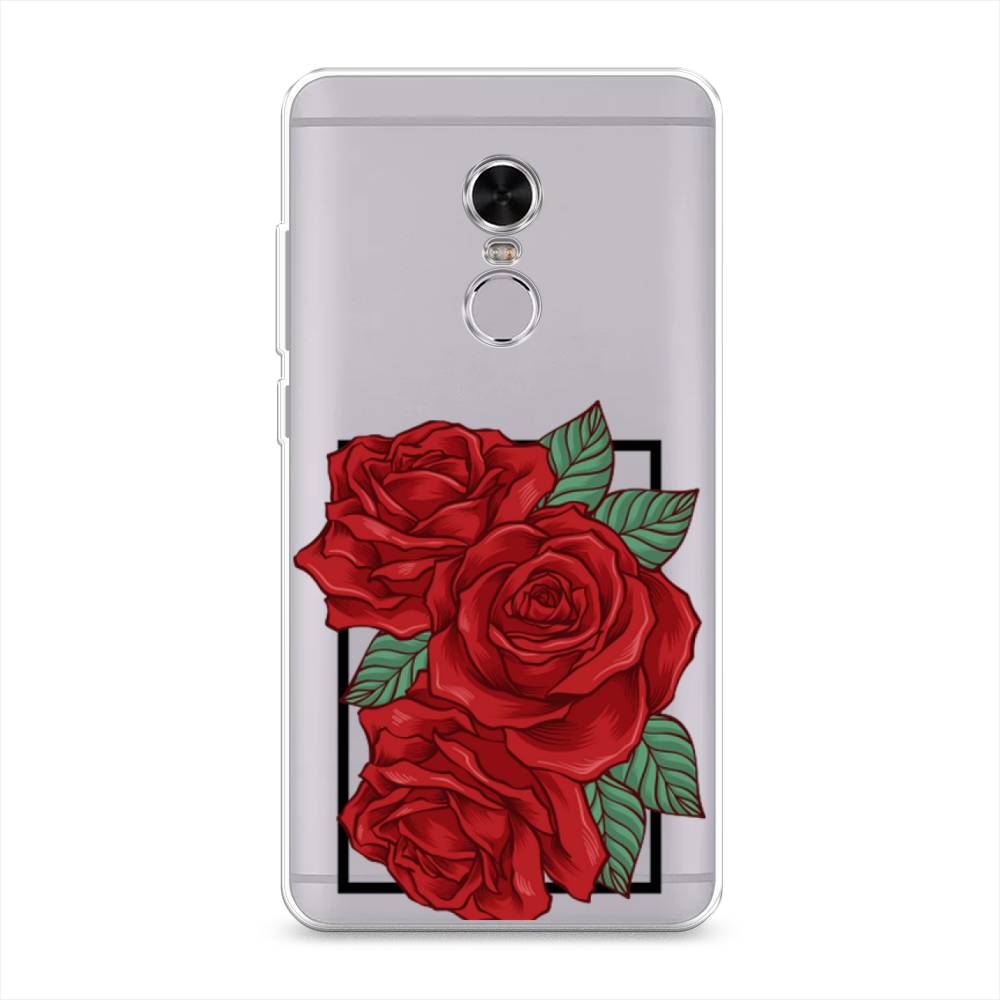 

Чехол на Xiaomi Redmi Note 4 "Три алые розы", Красный, 31850-2