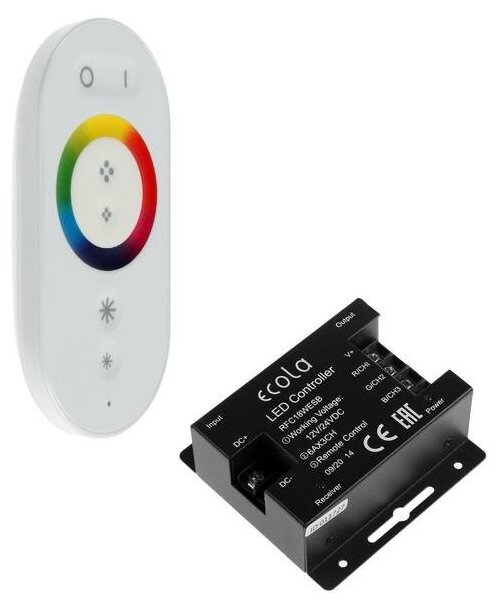 Контроллер Ecola LED RGB RF controller 18A 216W 12V 432W 24V RFC18WESB