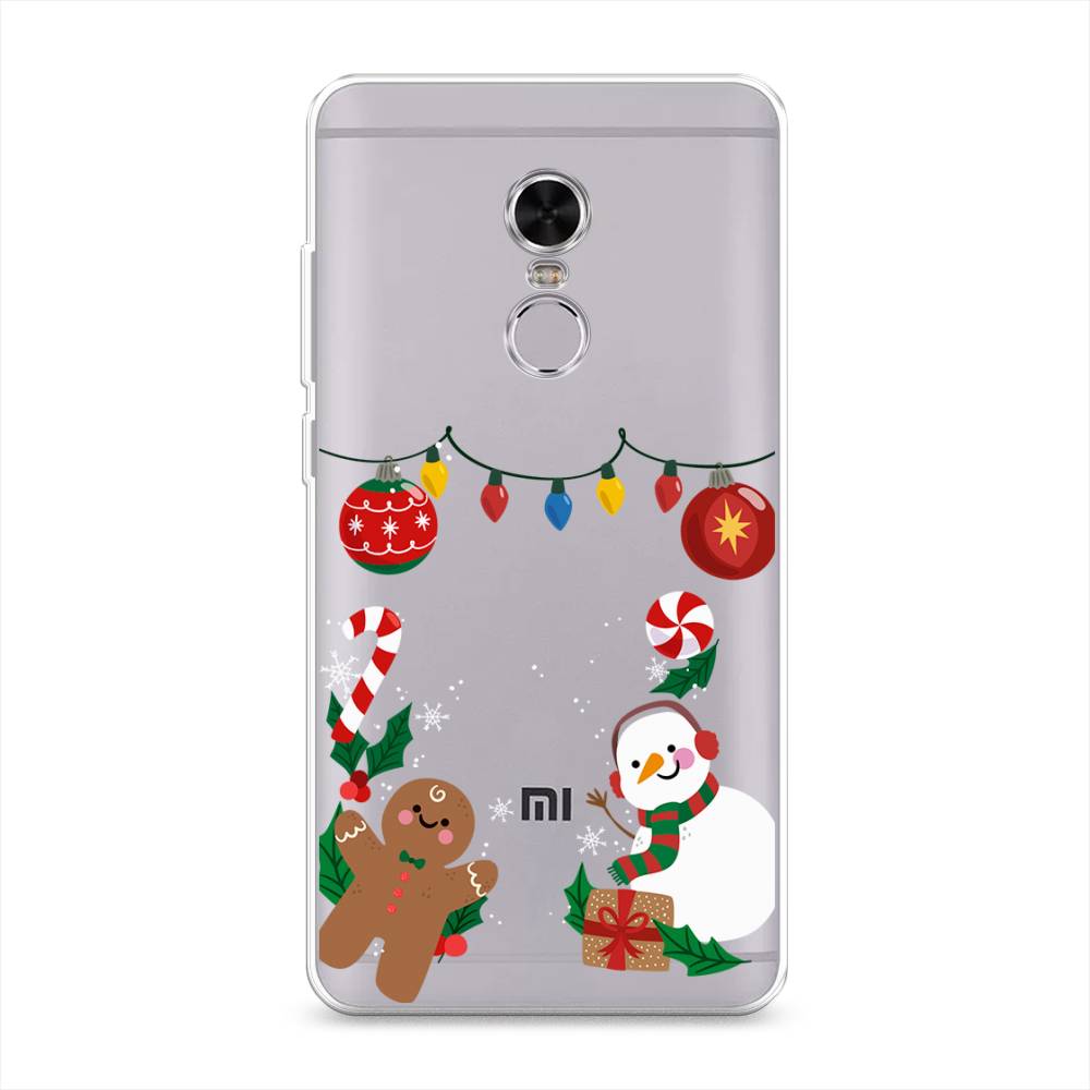 

Чехол на Xiaomi Redmi Note 4 "Новогоднее настроение", Коричневый;красный;зеленый, 31850-5