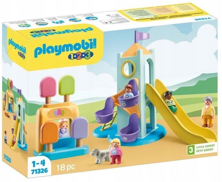 Игровой набор Playmobil Башня приключений для малышей и лавка с мороженым 71326