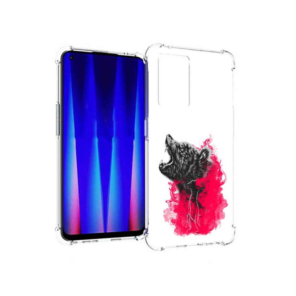

Чехол MyPads Tocco для OnePlus Nord CE 5G медведь в дымке, Прозрачный, Tocco