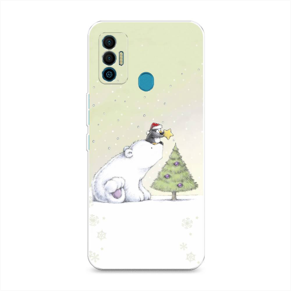 

Чехол для Tecno Spark 7 "Украшение елки", Белый;бежевый, 301050-5
