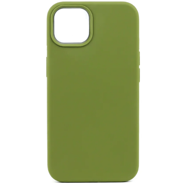 

Чехол Silicon WS для iPhone 14 (без лого), светлый хаки, Зеленый, Чехол iPhone 14 Silicon WS (без лого), светлый хаки