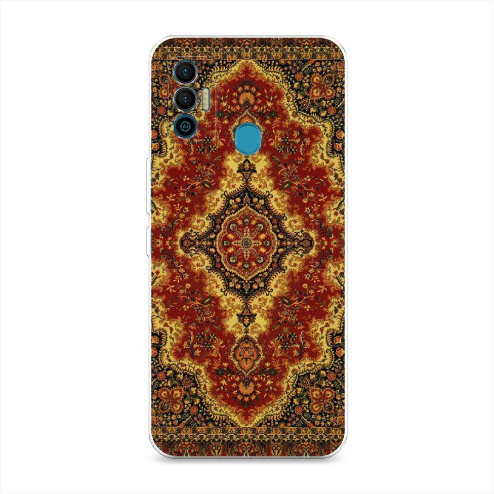 

Чехол для Tecno Spark 7 "Ковер", Коричневый;золотистый;красный, 301050-3