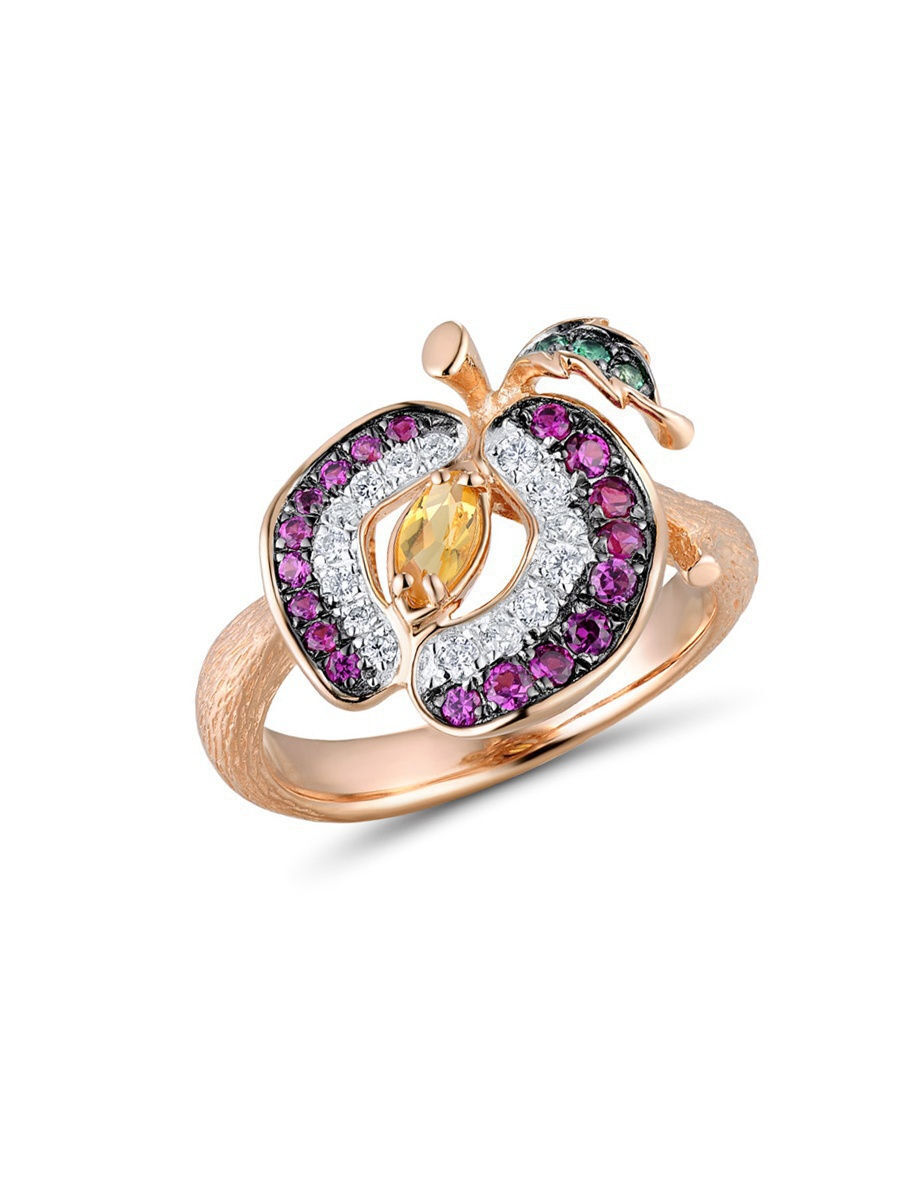 

Кольцо из серебра р.  VALTERA 091646, эмаль\фианит, 091646