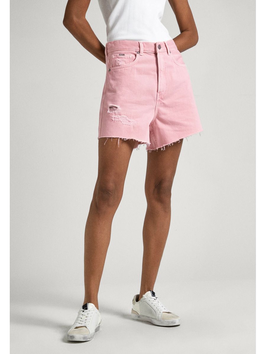 

Повседневные шорты женские Pepe Jeans London PE121S06V розовые 27, Розовый, PE121S06V