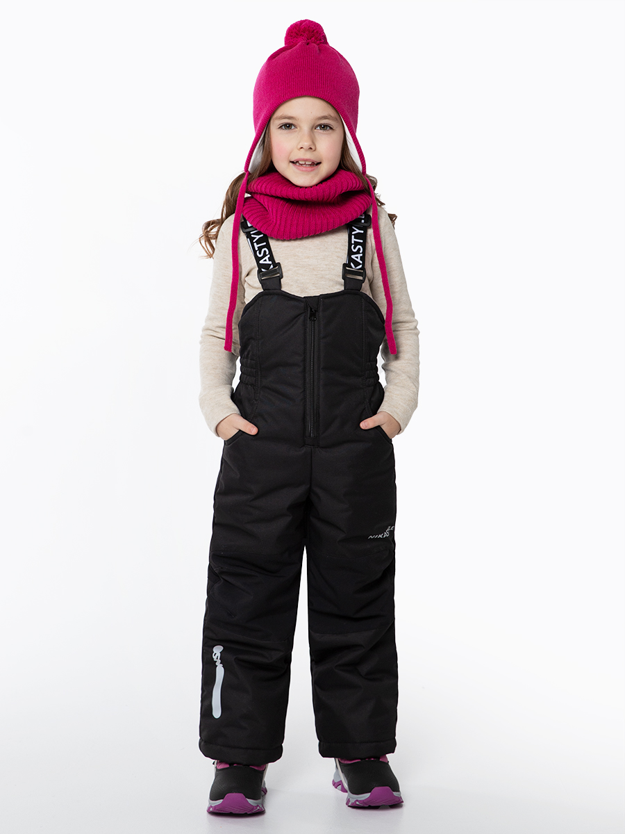 

Полукомбинезон детский NIKASTYLE 3з5024, черный, 128, 3з5024