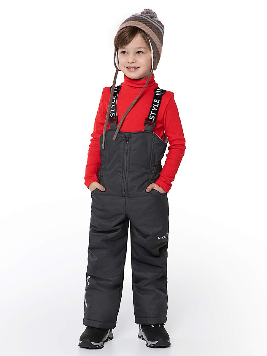 

Полукомбинезон детский NIKASTYLE 3з5124, графит, 134, Серый, 3з5124