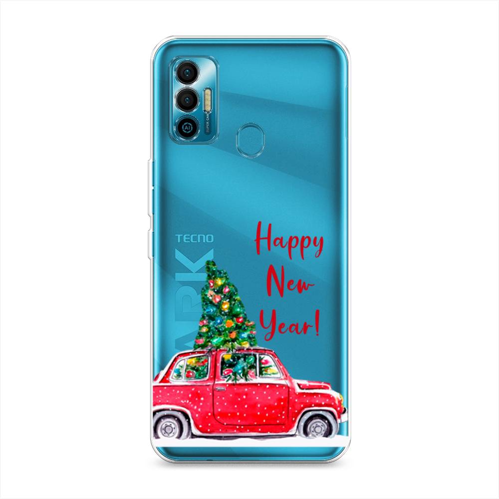 

Чехол для Tecno Spark 7 "Happy New Year", Красный;зеленый, 301050-5