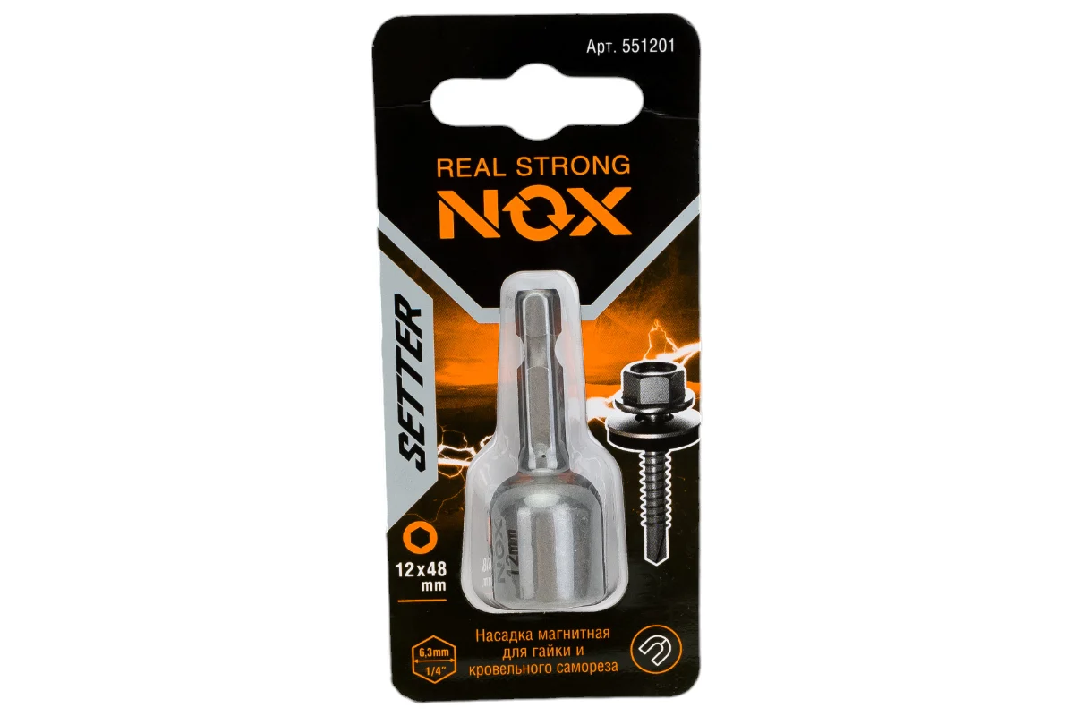 

Ключ-насадка магнитная NUT SETTER 12x48 мм, карта NOX 551201