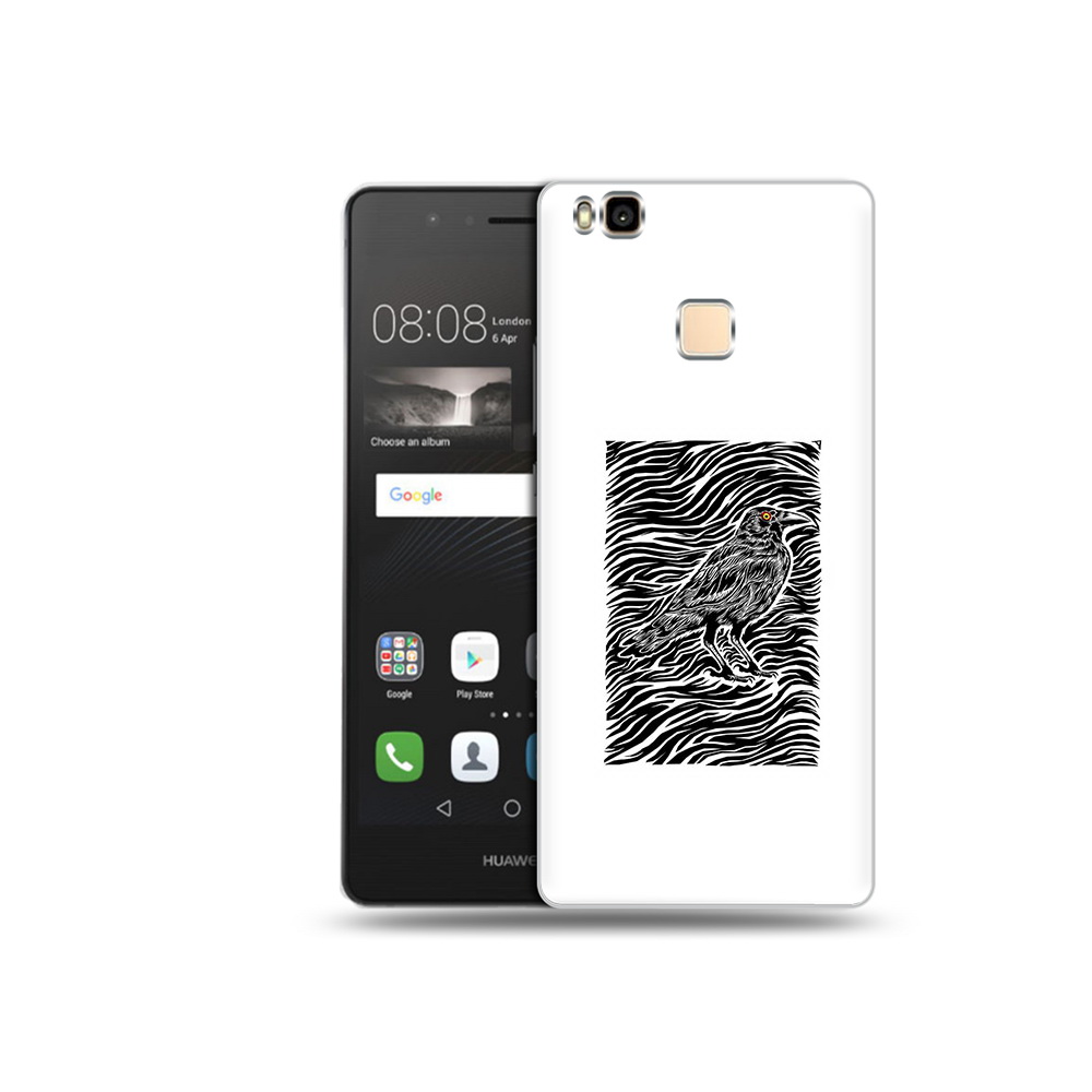 

Чехол MyPads Tocco для Huawei P9 Lite ворон в абстракции (PT74547.57.272), Прозрачный, Tocco