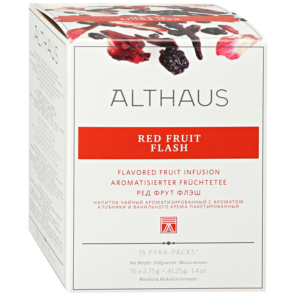 фото Чай althaus фруктовый pyra pack red fruit flash 15 пакетиков по 2.75 г