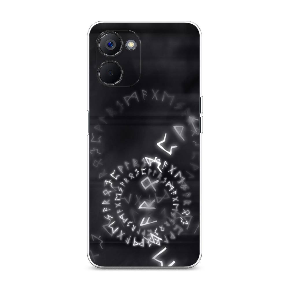 

Чехол на Realme V20 "Руны", Серый;черный, 2512950-3