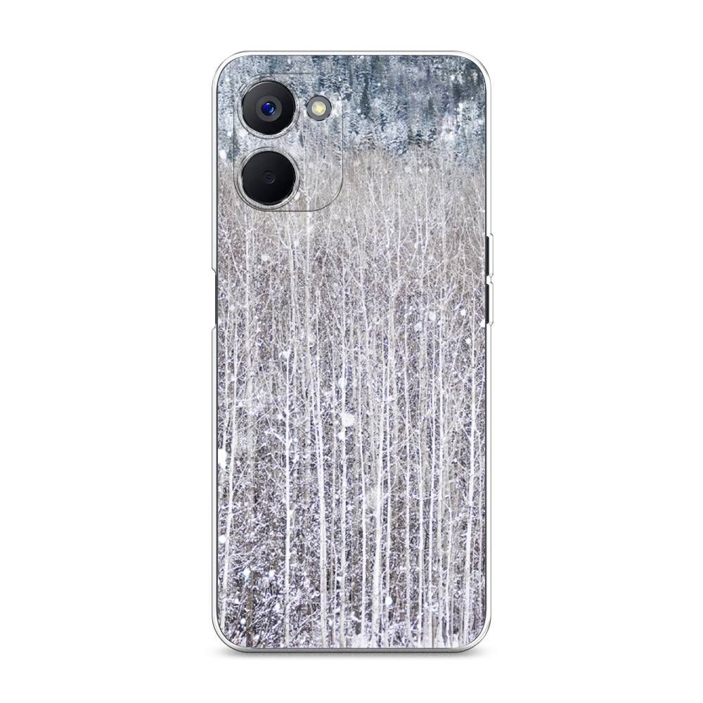 

Чехол на Realme V20 "Снежный лес", Бежевый;серый;белый, 2512950-5