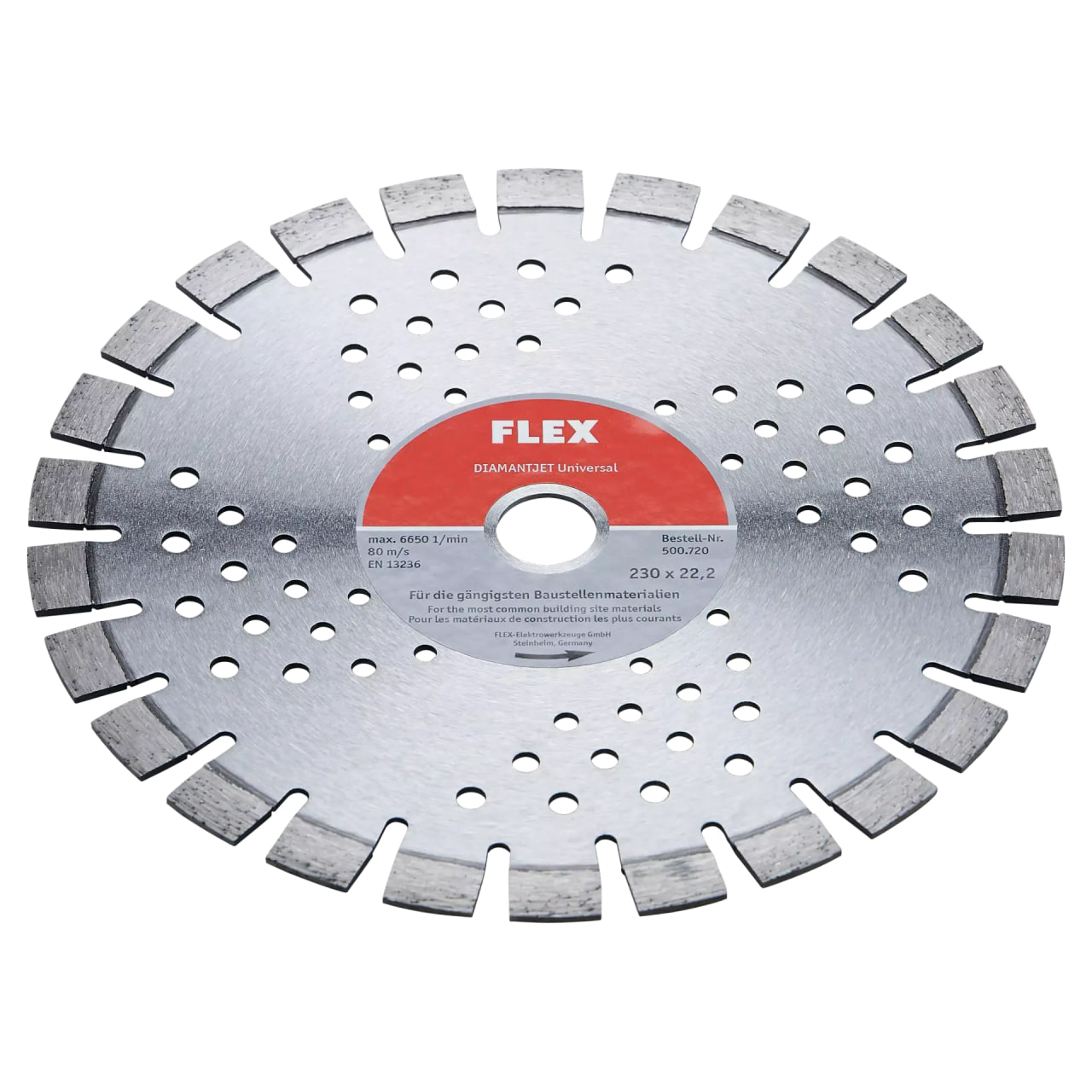 Алмазный отрезной диск, универсальный Flex D-TCS U 230x22,2, 500720 диск отрезной алмазный универсальный hammer flex 206 104 db sg 30688