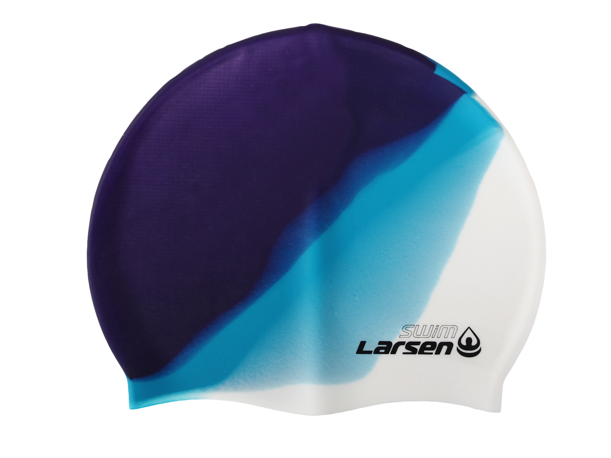 Шапочка для плавания Larsen MC34 синий/белый