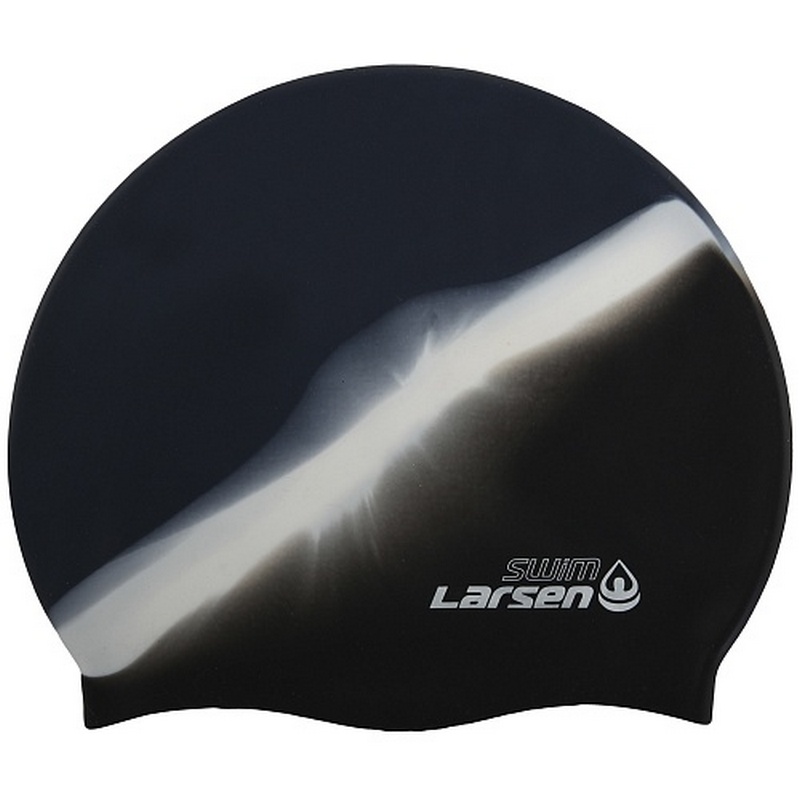 Шапочка для плавания Larsen MC35 черный/белый