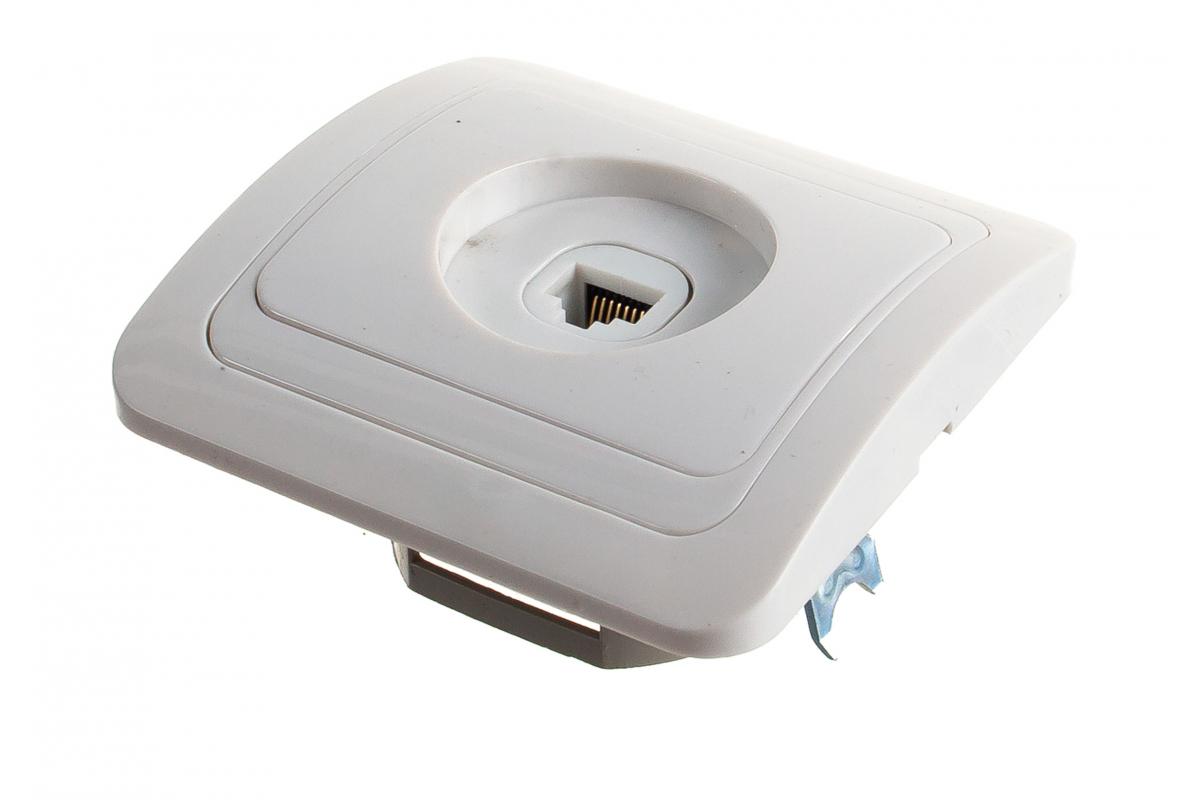 

Компьютерная розетка Smartbuy RJ45 1-местная белая Марс SBE-02w-S1-RJ