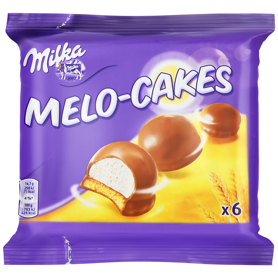 Печенье Milka Melo-Cakes со взбитым суфле 100г