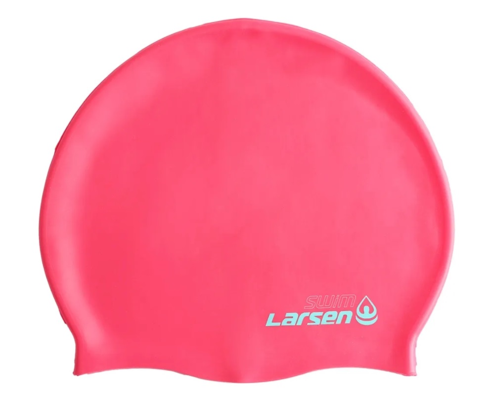 фото Шапочка для плавания larsen mc48 розовый