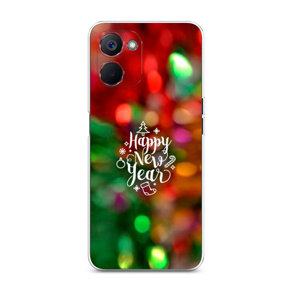 

Чехол на Realme V20 "Новый Год на елке", Зеленый;красный;желтый, 2512950-5