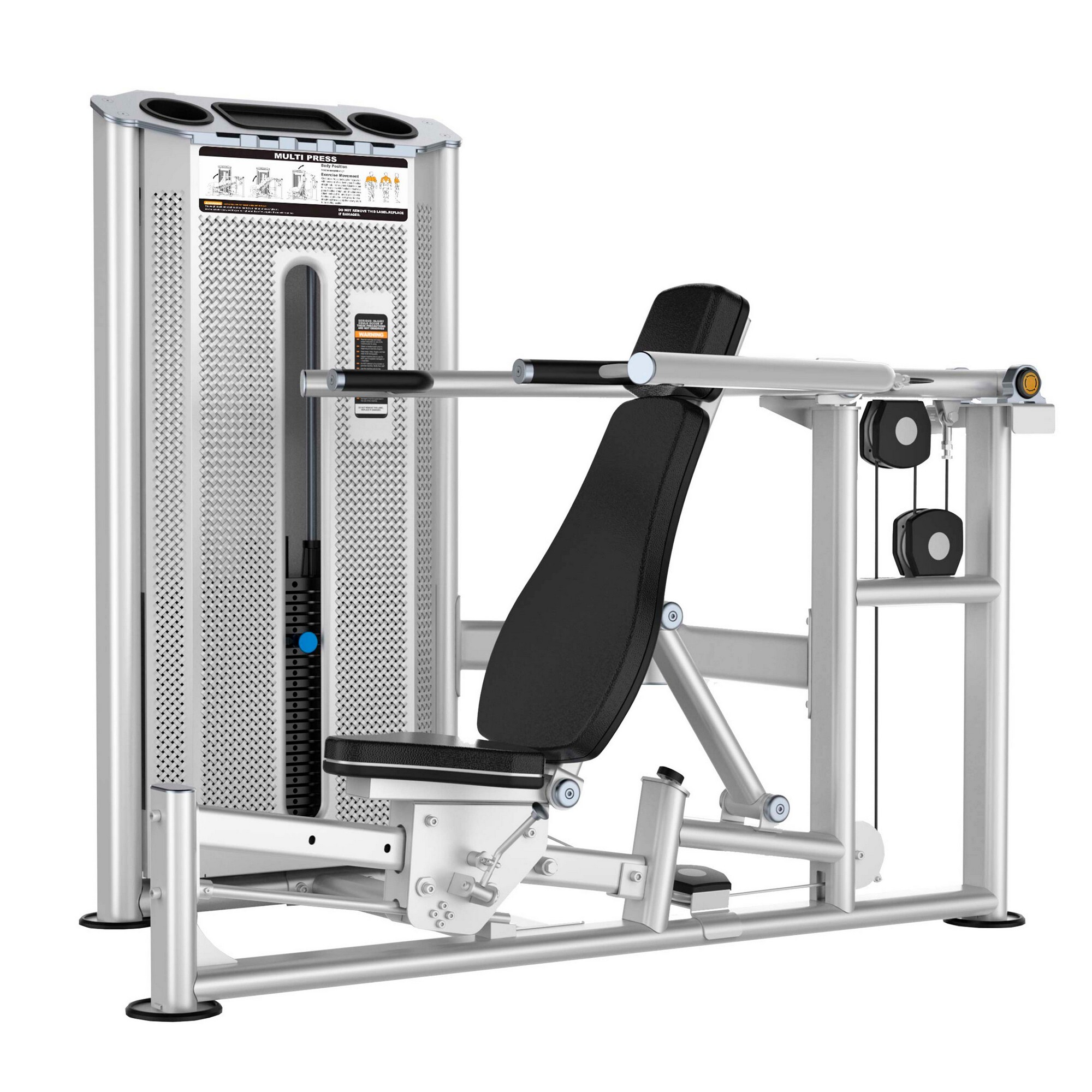 

Жим от груди и плеч Chest & Shoulder Press DHZ U-2084. Стек 110 кг, Серый, U-2084