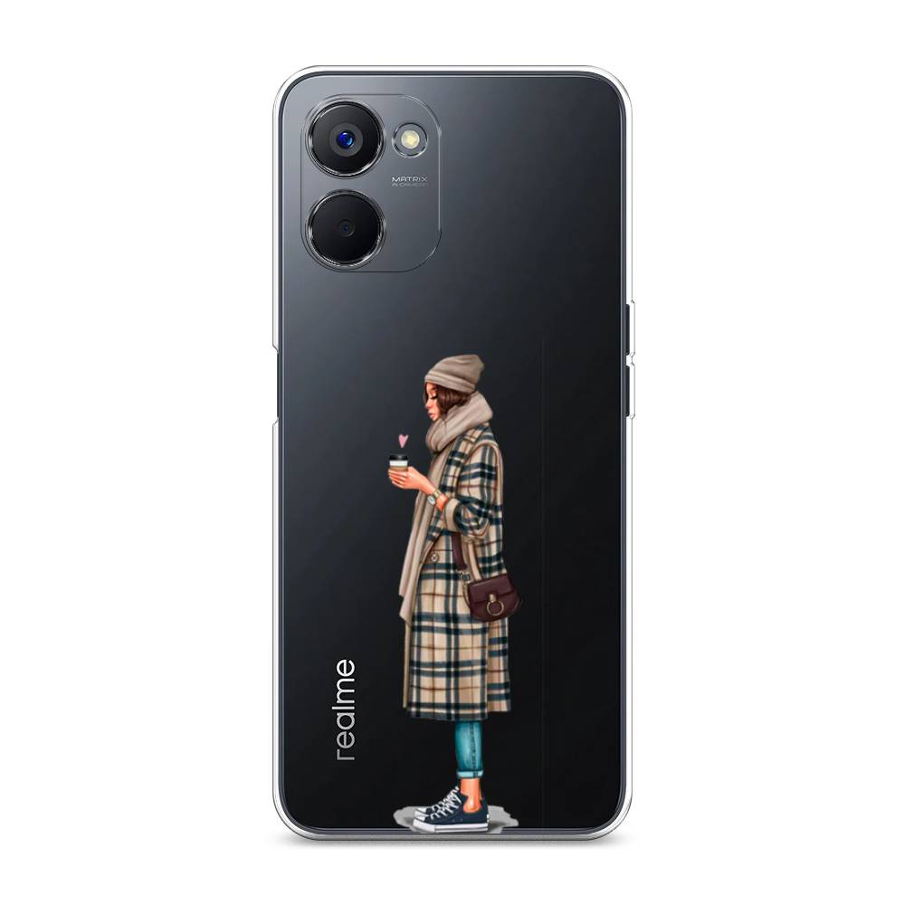 

Чехол на Realme V20 "Утренний кофе", Коричневый;бежевый, 2512950-6