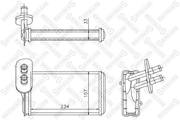 

Радиатор печки Stellox 1035019SX