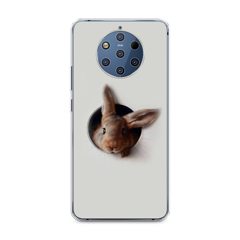 

Чехол на Nokia 9 Pure View "Любопытный кролик", Серый;коричневый, 122350-1