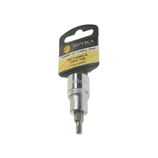 

Бита-головка 1/2" HEX H5х22мм L=60мм с держателем ЭВРИКА