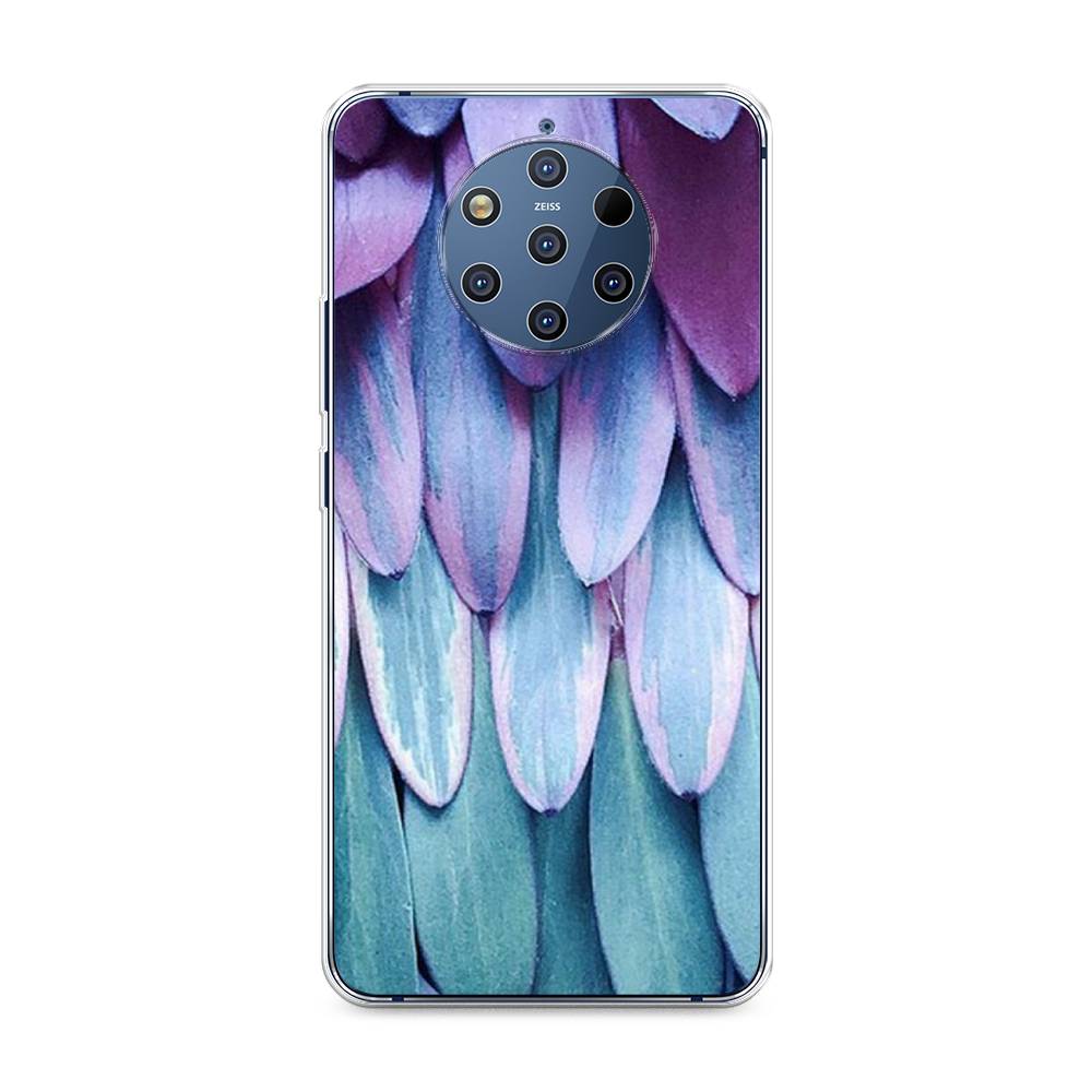 

Чехол на Nokia 9 Pure View "Синее перо", Фиолетовый;голубой, 122350-3