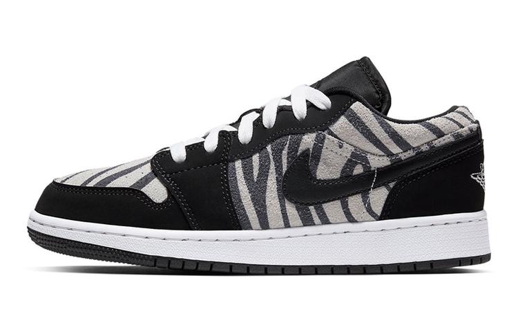 

Кеды унисекс Jordan Air Jordan 1 Low Zebra GS черные 37.5 EU, Черный, Air Jordan 1 Low Zebra GS