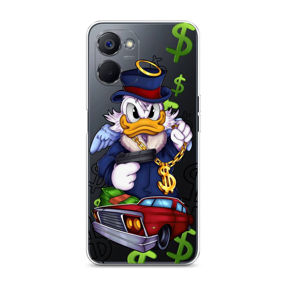 

Чехол на Realme V20 "Scrooge McDuck with a Gold Chain", Красный;синий;белый, 2512950-6