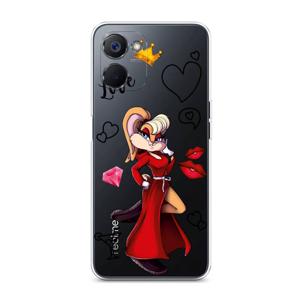 

Чехол на Realme V20 "Rich Lola Bunny", Красный;бежевый;оранжевый, 2512950-6