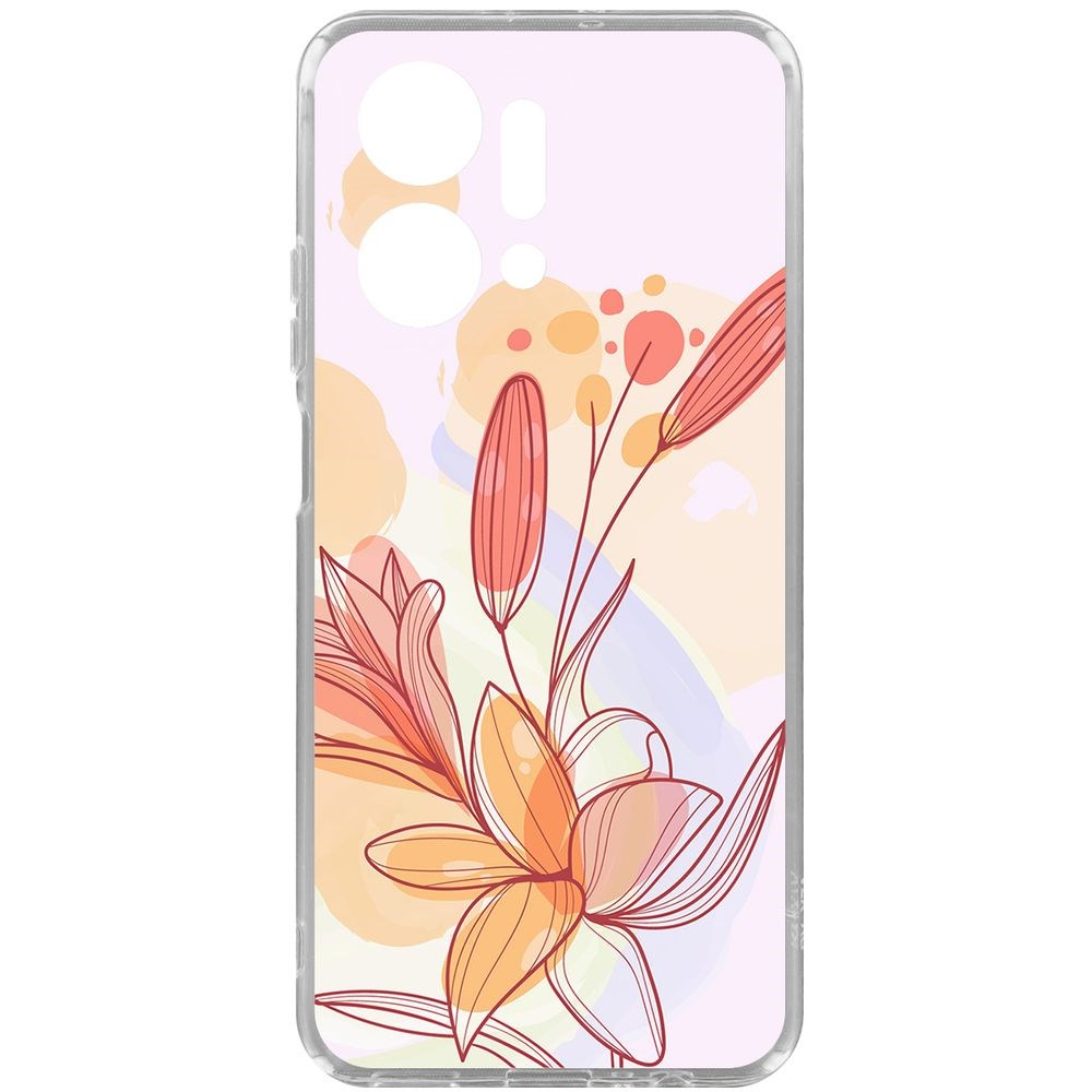 

Чехол-накладка Krutoff Clear Case Фантазия для Honor X7a Plus, Прозрачный