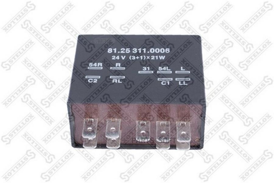 

Реле поворотов 9 контактов, 24V (3+1)x21W MAN F2000 Stellox 8805810sx