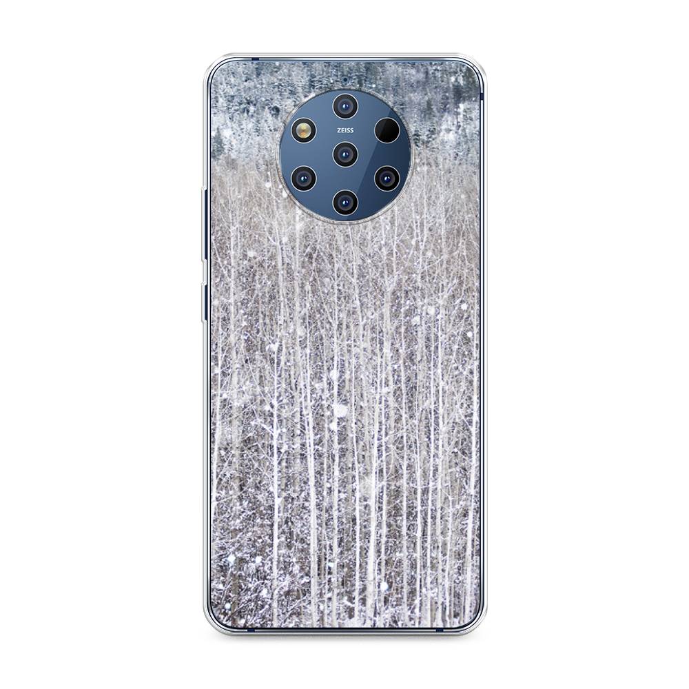 

Чехол на Nokia 9 Pure View "Снежный лес", Бежевый;серый;белый, 122350-5