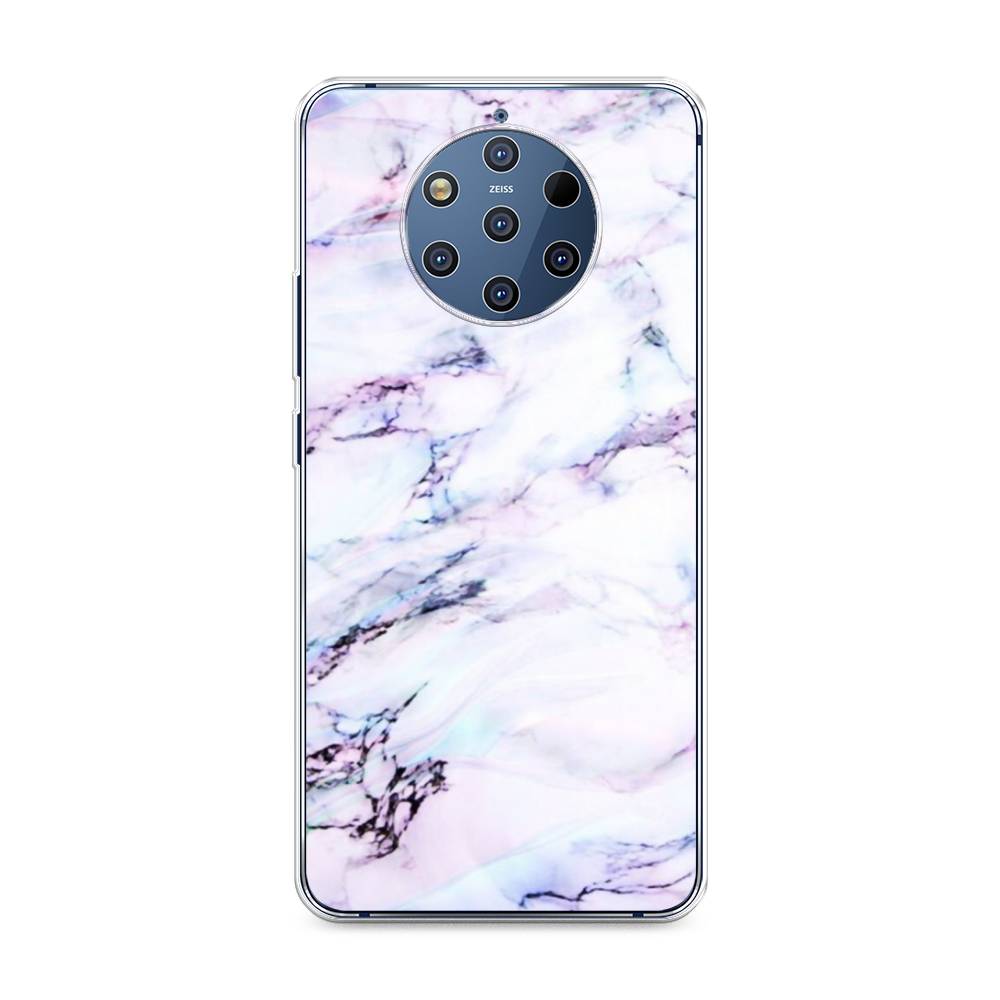 

Чехол на Nokia 9 Pure View "Радужный мрамор", Серый;фиолетовый, 122350-3