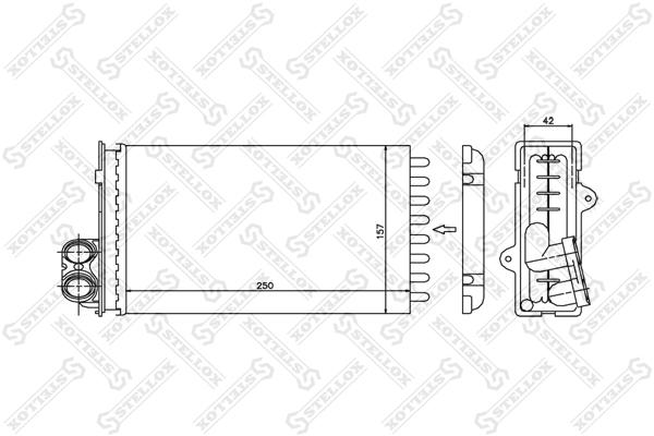

Радиатор печки Stellox 1035012SX