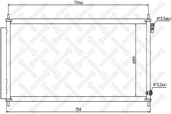 

Радиатор кондиционера Stellox 1045097SX