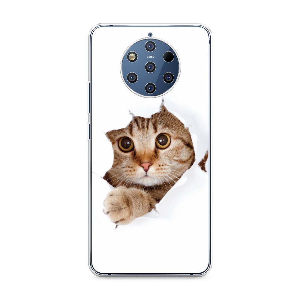 

Чехол на Nokia 9 Pure View "Кот и бумага", Белый;коричневый, 122350-1