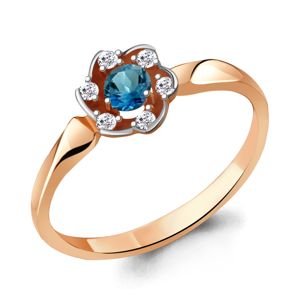 

Кольцо из серебра р. 18 AQUAMARINE 6941408А_925_з, 6941408А_925_з