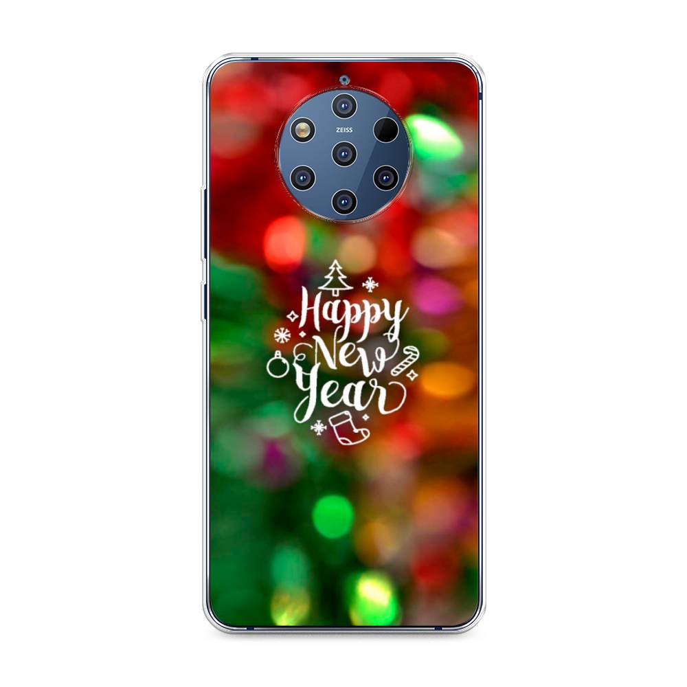 

Чехол на Nokia 9 Pure View "Новый Год на елке", Зеленый;красный;желтый, 122350-5